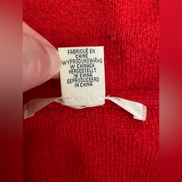 Max Studio Women Wool Red Cardigan Size 1XL - Picture 10 of 14